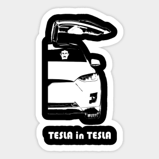 Tesla in Tesla #2 Sticker